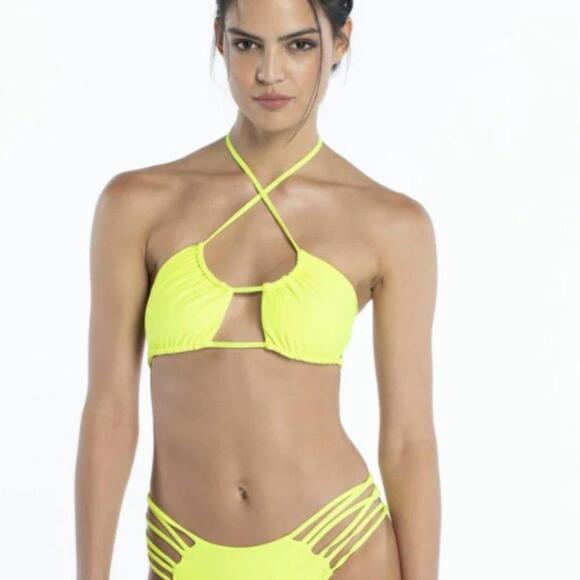 ESTELLE BIKINI TOP– NEON LIME - Picture 5 of 8